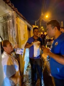 Conselheiro durante campanha de vereador