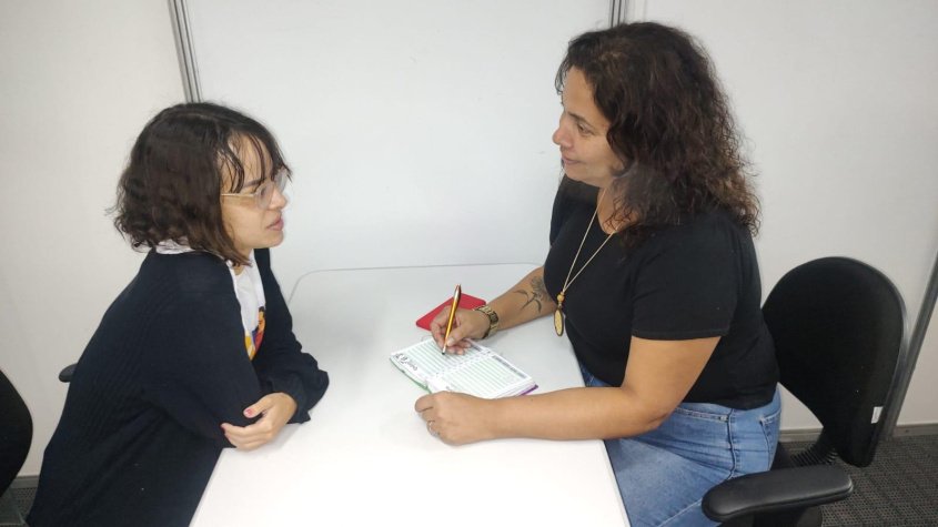 A equipe do Cras Bebedouro atende todas às terças e sextas-feiras das 9h às 14h. Foto: Vanessa Napoleão/Ascom Semdes