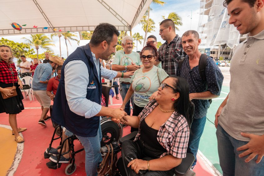 Secretário Thales Novaes destaca importância de ações que promovem inclusão e acessibilidade. Foto: Victor Vercant/Secom Maceió