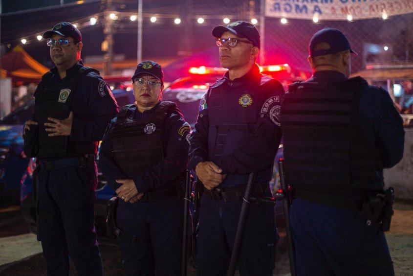 Guardas Municipais atuam para garantir segurança do São João de Maceió. Foto: Alisson Frazão/Secom Maceió