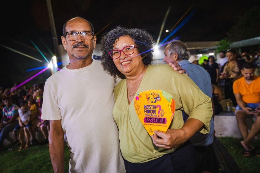 Zelina Santos aprova a campanha e sente mais segura no evento. Foto: Jonathan Lins/Secom Maceió