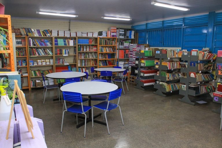 Educação - geral - biblioteca - escola pública - leitura