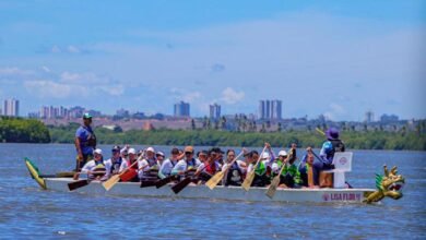 Policiais femininas celebram Dia da Mulher com manhã de lazer na Lagoa Mundaú