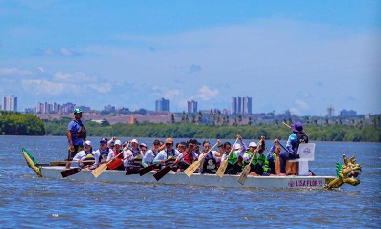 Policiais femininas celebram Dia da Mulher com manhã de lazer na Lagoa Mundaú