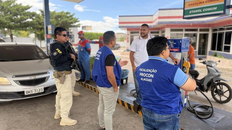 Procon alagoas e prf intensificam fiscalização em postos de combustíveis