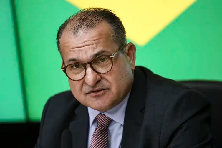 Brasília (DF), 28/04/2026 - O ministro dos Transportes, George Santoro, durante cerimônia para divulgação das regras de transição para a implementação do pedágio eletrônico (free flow) em todo o país. Foto: Marcelo Camargo/Agência Brasil