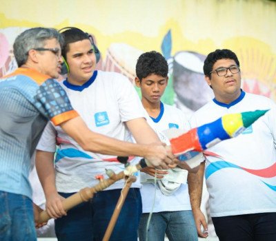  Alexandre Teixeira, William Kevin e Ana Paula Lins /Ascom Seduc