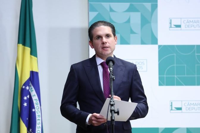 Cerimônia de Posse dos novos Servidores. Presidente da Câmara dos Deputados, Hugo Motta (REPUBLICANOS - PB).