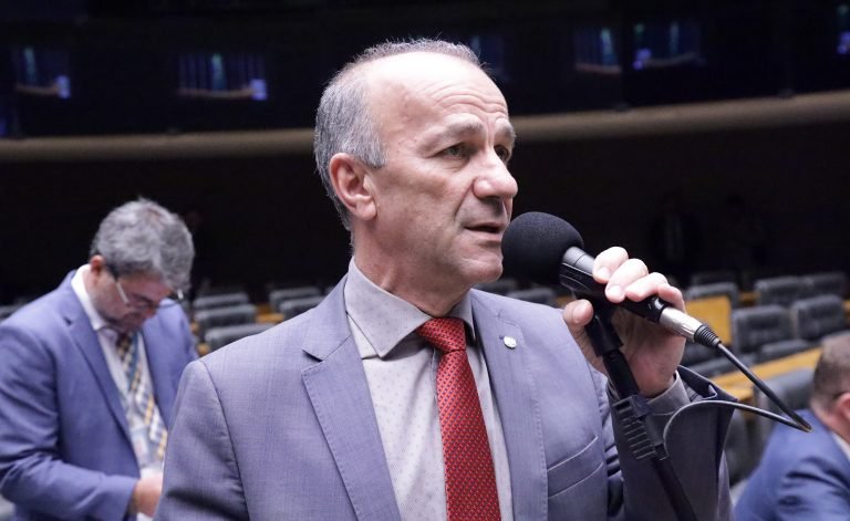 Deputado Helder Salomão fala ao microfone