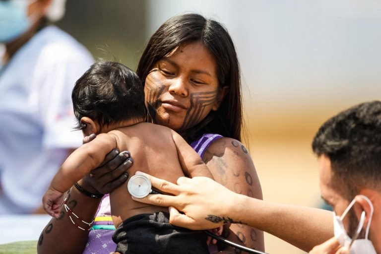 Direitos Humanos - índio - indígenas - saúde indígena - assistência à saúde - Mulheres indígenas - criança indígena - Saúde por todo o Pará” chega a indígenas Kayapó no município de Tucumã