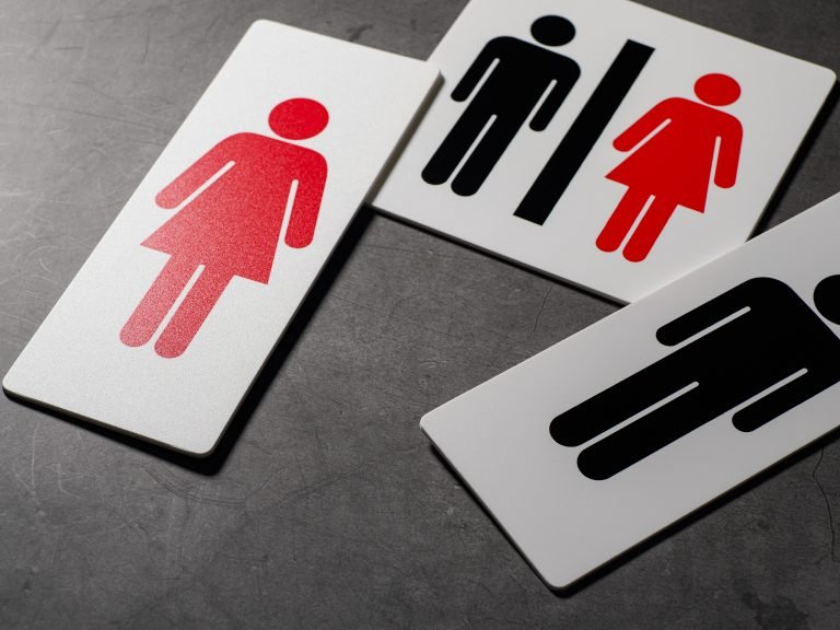 Placas de banheiro